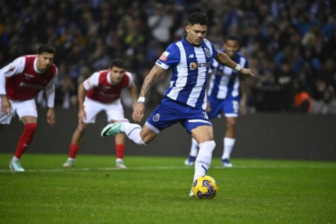 Evanílson marcou na vitória do Porto sobre o Braga por 2 a 0 - Foto: Miguel Riopa / AFP -  (crédito: Foto: Miguel Riopa / AFP)