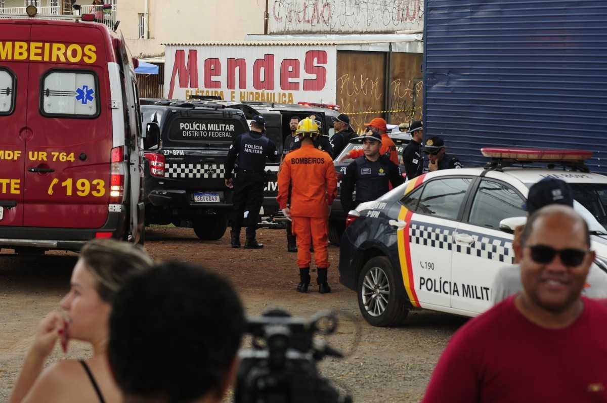  14/01/2024  Crédito: Carlos Vieira/CB/DA Press. Brasília, DF. Cidades. Troca de tiros entre PMs deixa dois mortos no Recanto das Emas.