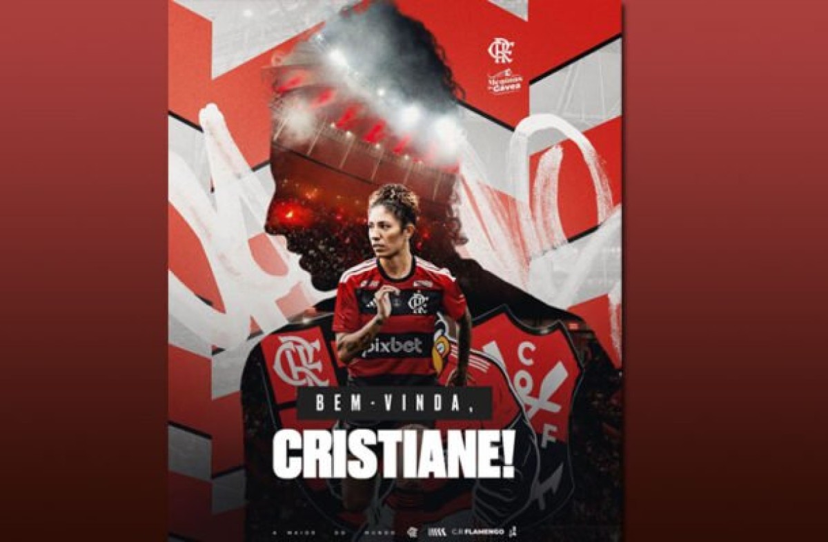 Flamengo anuncia a contratação da atacante Cristiane