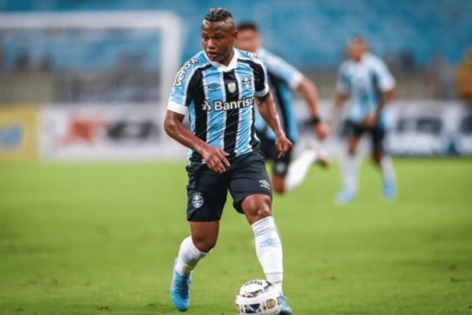 Campaz está retornando ao Grêmio depois de temporada pelo Rosário Central, da Argentina  -  (crédito: Foto: Lucas Uebel/Grêmio FBPA)