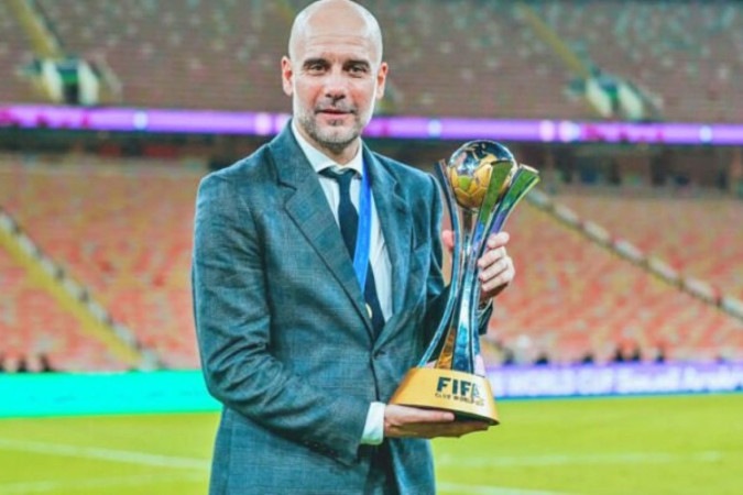 Guardiola venceu a disputa final para melhor treinador. Bateu os italianos  Spaletti e Inzaghi -  (crédito: Foto: Divulgação / FIFA)