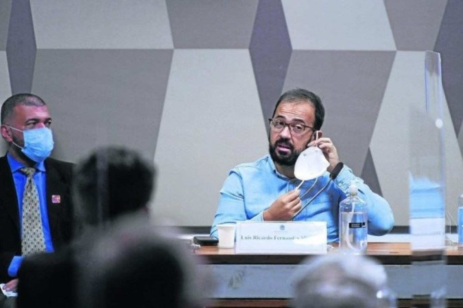 Diretor de Importações do Ministério da Saúde na época da pandemia, Luiz Ricardo Miranda reafirmou, na CPMI da Covid, em 2021, as denúncias contra a Precisa -  (crédito: Edilson Rodrigues)