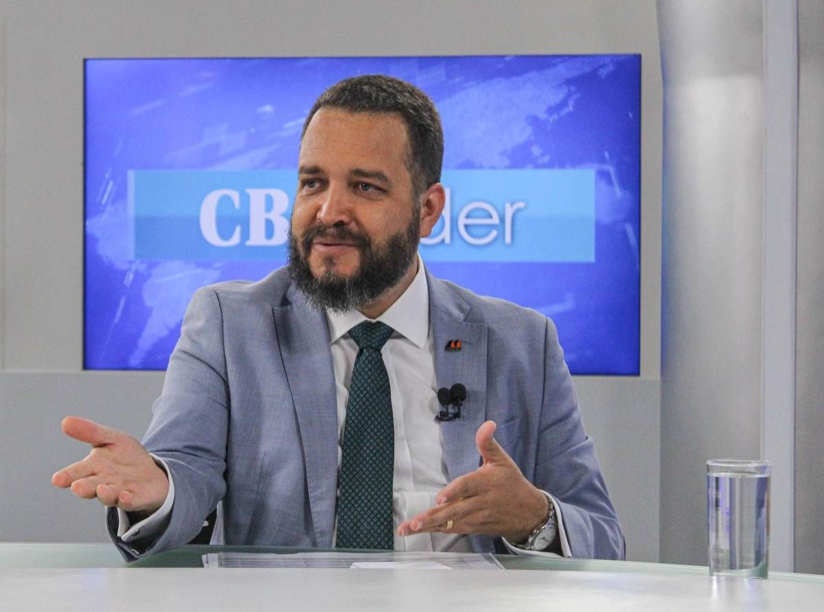 Presidente do Metrô-DF, Handerson Cabral Ribeiro, dá entrevista ao programa CB.Poder, do Correio com a TV Brasília