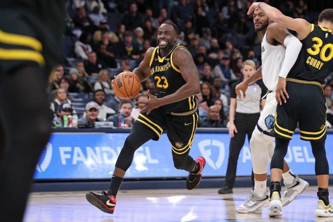 Durante a derrota para o Griezzlies, Green anotou sete pontos, sete rebotes e quatro assistências -  (crédito: Justin Ford / AFP)