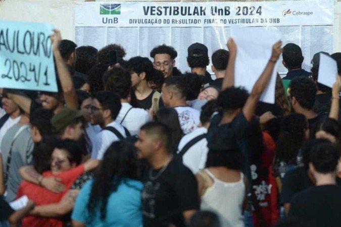  16/01/2024 Credito: Ed Alves/CB/DA.Press. Cidades. Resultado Vestibular UnB 2024. 