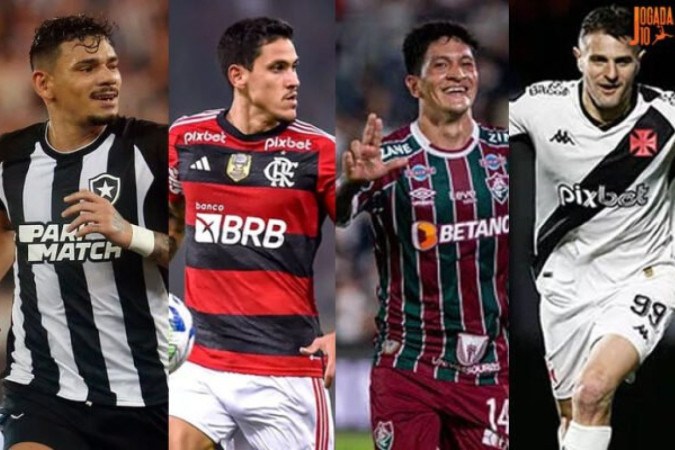 Tiquinho, Pedro, Cano e Vegetti, a princípio, são os favoritos na luta pela artilharia do Carioca  -  (crédito:  Marcelo Caitano)