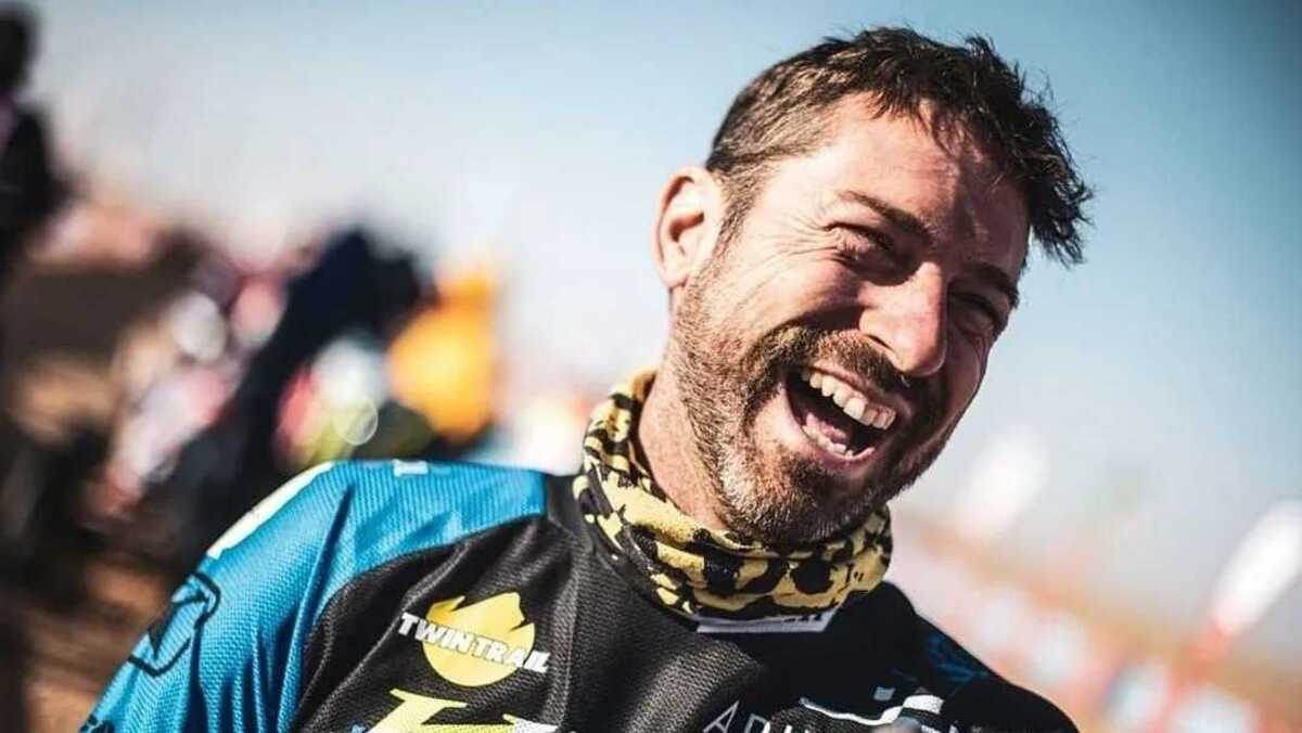O piloto de motos espanhol Carles Falcón, de 45 anos, morreu após ficar gravemente ferido  -  (crédito: Divulgação/Twin Trail Racing Team)