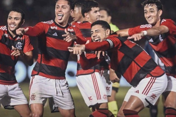 Flamengo vence mais uma na Copinha  -  (crédito: Foto: Reprodução/SporTV)