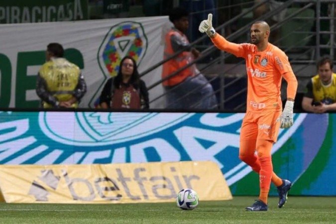 Weverton defenderá o gol do Palmeiras por mais três temporadas - (crédito: Foto: Cesar Greco/Palmeiras) Weverton defenderá o gol do Palmeiras por mais três temporadas - (crédito: Foto: Cesar Greco/Palmeiras)