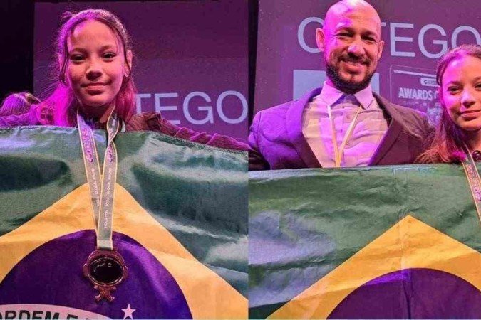Estudante mineira era a única representante de uma escola pública na competição
- (crédito: Arquivo pessoal) Estudante mineira era a única representante de uma escola pública na competição
- (crédito: Arquivo pessoal)