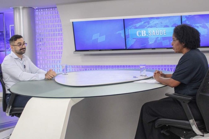  Marcos André Frasson, médico especializado em dores agudas e crônicas da clínica Acolhedor, em entrevista à jornalista Carmen Souza, no CB.Saúde -  (crédito: Kayo Magalhães/CB/D.A Press)