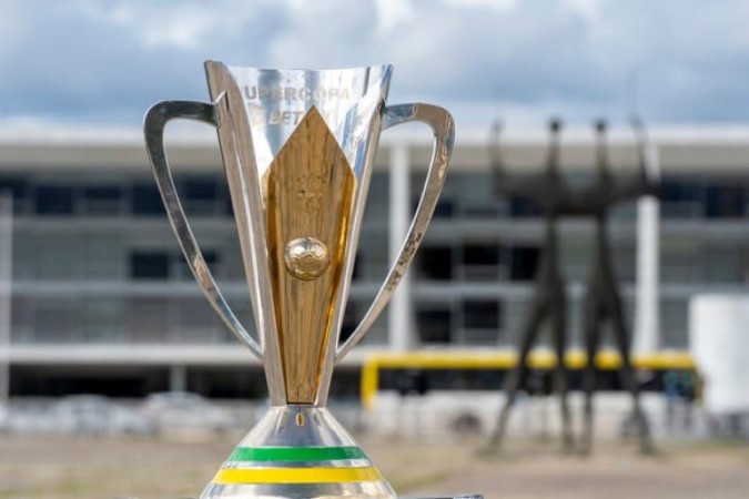 A divisão das torcidas no Mineirão para a Supercopa -  (crédito:  CBFTV 04 Leandro)