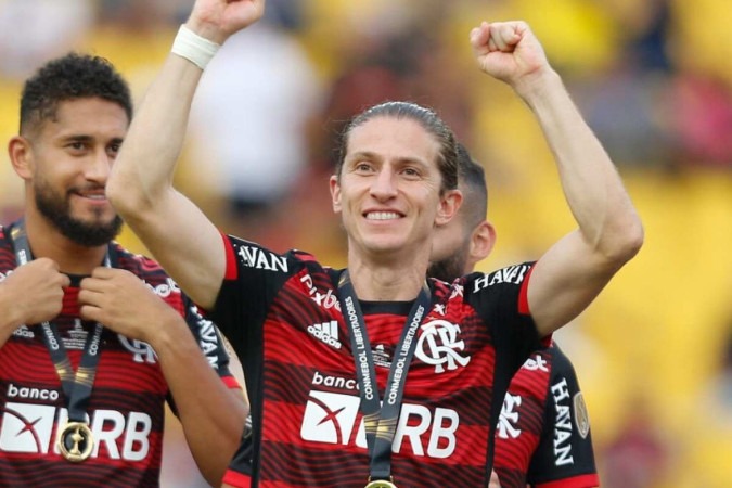 No ano passado, Filipe Luís concluiu a Licença B da CBF Academy, tornando-se apto a treinar equipes de categorias de base. -  (crédito: Flamengo/Divulgação)