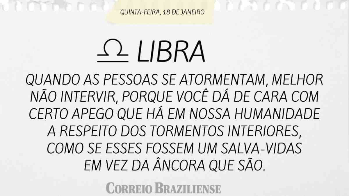 LIBRA  | 18 DE JANEIRO