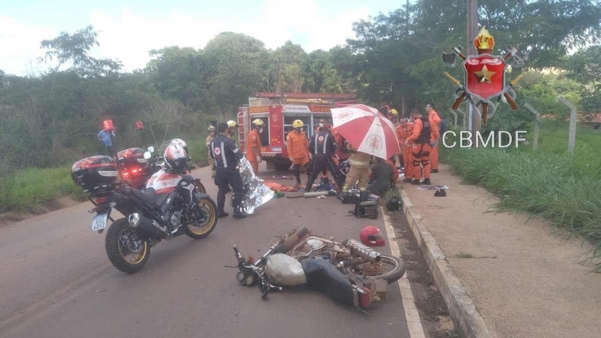 Motociclista fica em estado grave após colisão em São Sebastião