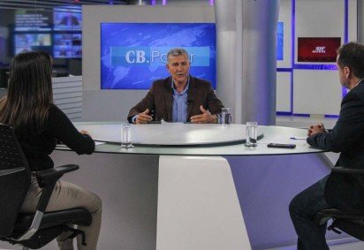  CB.Poder Especial com Evandro dos Santos Soares, secretário de Saúde de Águas Lindas de Goiás. Na bancada, Roberto Fonseca e Mila Ferreira. -  (crédito: Kayo Magalhães/CB/D.A Press)