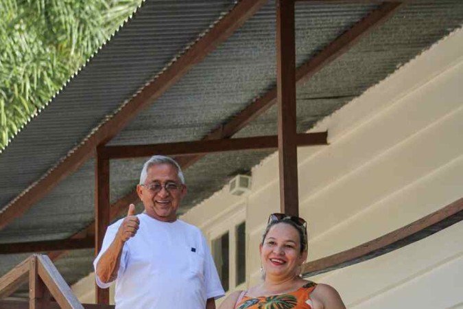  19/01/2024 Crédito: Kayo Magalhães/CB/D.A Press. Brasil. Brasília - DF. Cidades. Museus cívicos do DF. Museo do Catetinho. Na foto, João Rodrigues e Elisangela Soares.