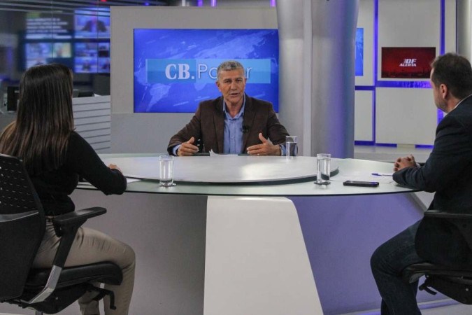  CB.Poder Especial com Evandro dos Santos Soares, secretário de Saúde de Águas Lindas de Goiás. Na bancada, Roberto Fonseca e Mila Ferreira. -  (crédito: Kayo Magalhães/CB/D.A Press)