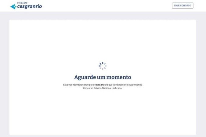 Devido à grande demanda pelo Concurso Nacional Unificado, a plataforma de inscrições está com instabilidade - (crédito: Reprodução/Gov.br) Devido à grande demanda pelo Concurso Nacional Unificado, a plataforma de inscrições está com instabilidade - (crédito: Reprodução/Gov.br)
