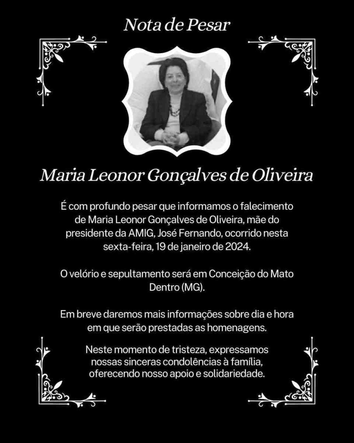 Morre, aos 90 anos, Leonor Aparecido, ex-primeira-dama do DF