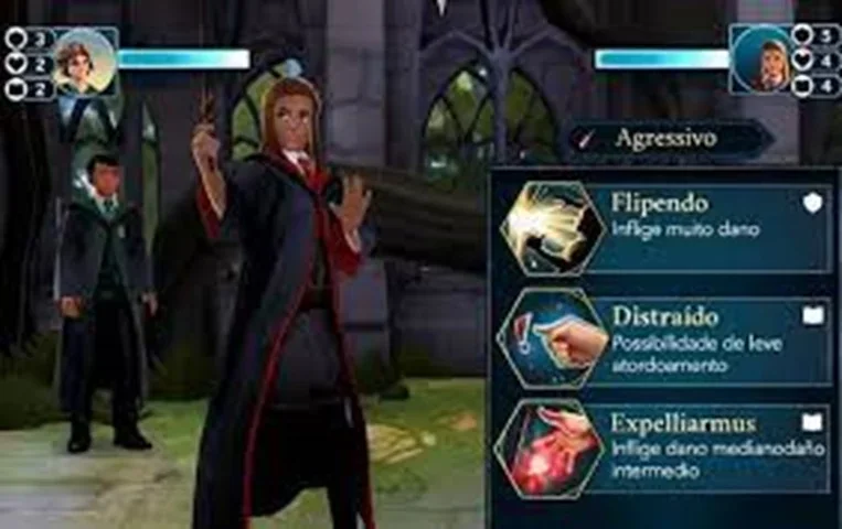 Um dos maiores sucessos de 2023, o jogo eletrônico "Hogwarts Legacy" traz um feitiço desconhecido por muitos fãs de Harry Potter: o Flipendo. -  (crédito: Divulgação)