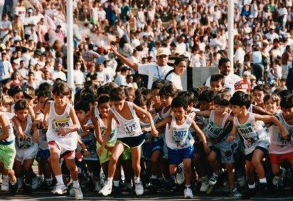 Competição começou em 1992, com o nome de Marotinha. Depois, passou a se chamar Candanguinha e, agora, volta como a Corrida Kids -  (crédito: Arquivo)