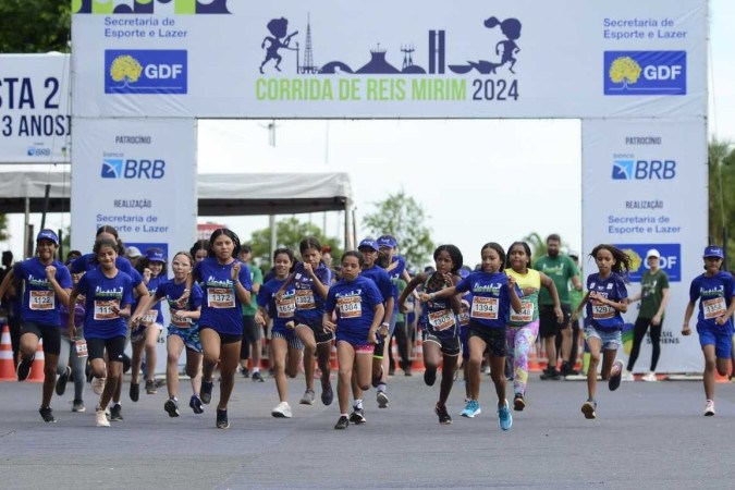  Corrida de Reis Mirim 2024 ocorreu no último sábado (20/1). Agora é a vez dos adultos -  (crédito:  Marcelo Ferreira/CB/D.A Press)