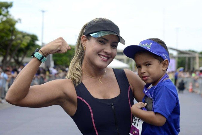 Patrícia Rodrigues com o filho Enrico Rodrigues