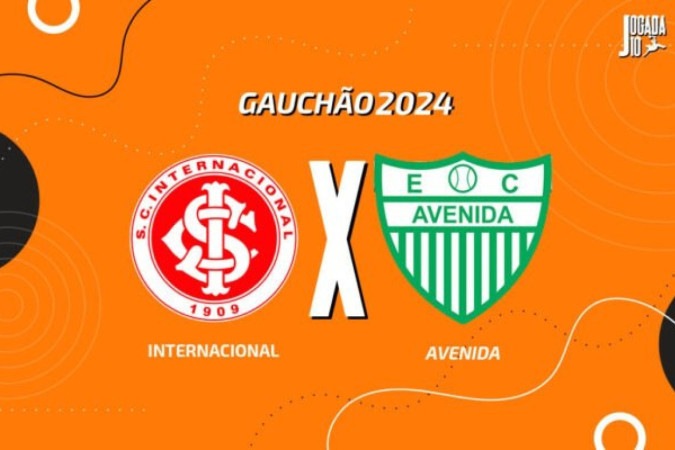 Internacional x Avenida -  (crédito: Foto: Arte Jogada10)