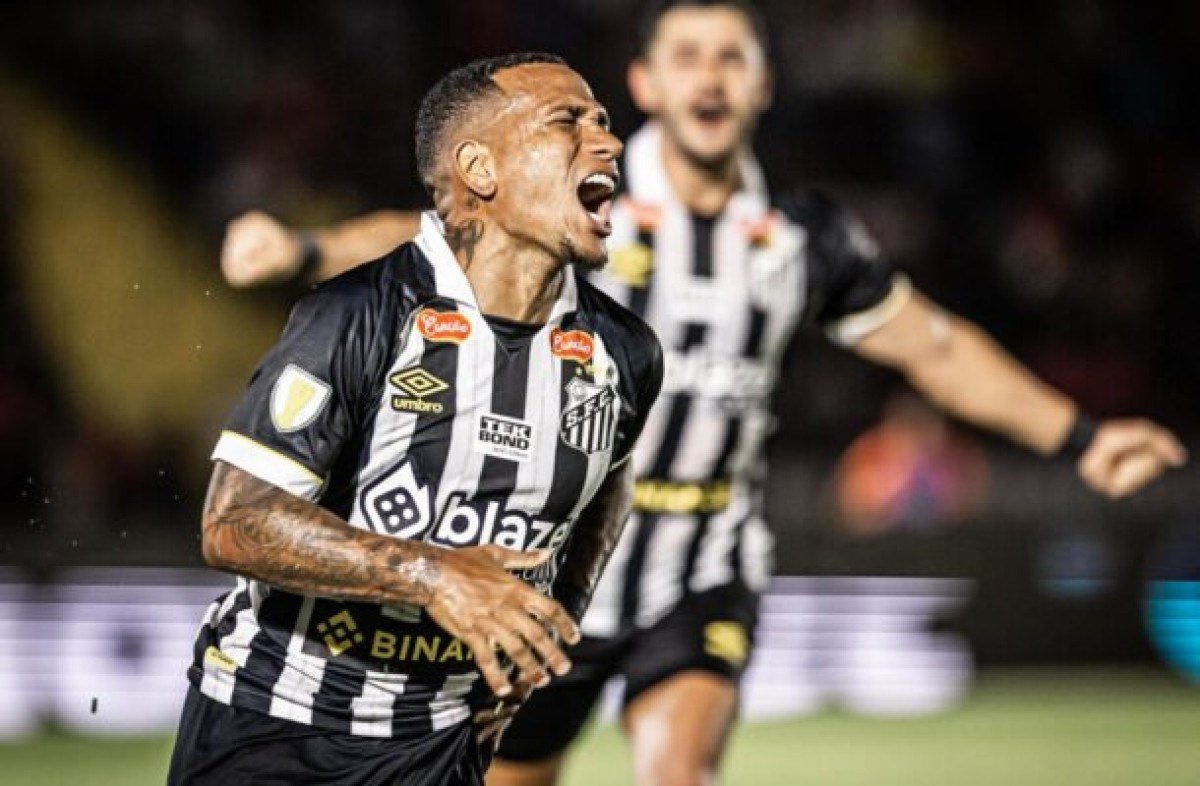 Otero fez o gol que garantiu a vitória do Santos na estreia do Paulistão - (crédito: Foto: Raul Baretta/Santos FC) Otero fez o gol que garantiu a vitória do Santos na estreia do Paulistão - (crédito: Foto: Raul Baretta/Santos FC)