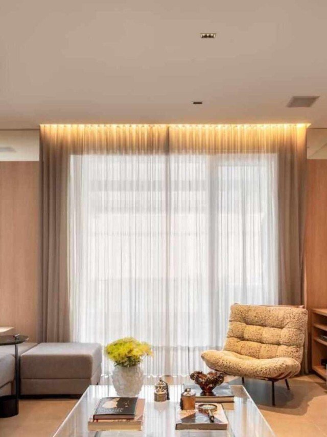 Tons alaranjados na iluminação trazem mais aconchego para o ambiente.