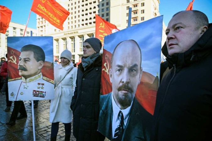 Russos se esquecem de Lenin e Putin questiona legado um século após morte
       -  (crédito: Alexander NEMENOV / AFP)