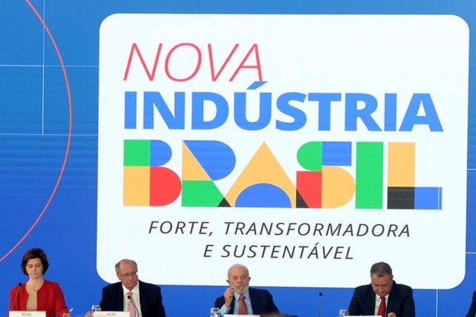  Lançamento do programa ?Nova Indústria Brasil?, com a presença do presidente Lula e do vice-presidente Geraldo Alckmin, também ministro do Desenvolvimento, Indústria e Comércio.  -  (crédito:  Ed Alves/CB/DA.Press)