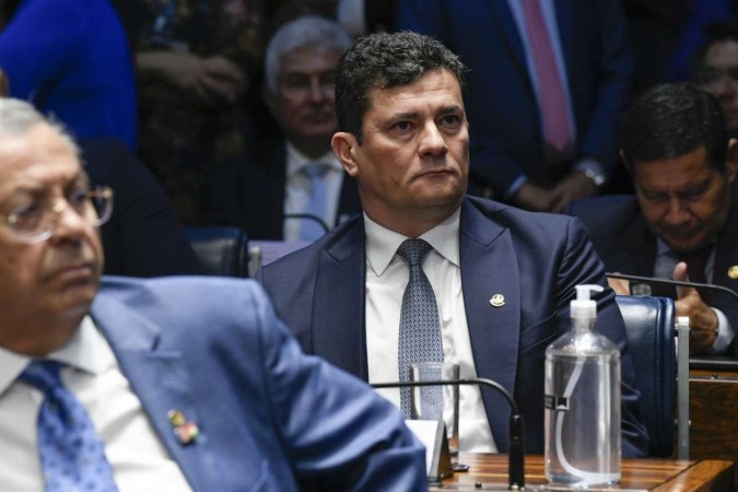Moro responde uma ação do PL, de Jair Bolsonaro, que acusa o senador de abuso de poder econômico na pré-campanha de 2022 -  (crédito: Roque de Sá/Agência Senado)