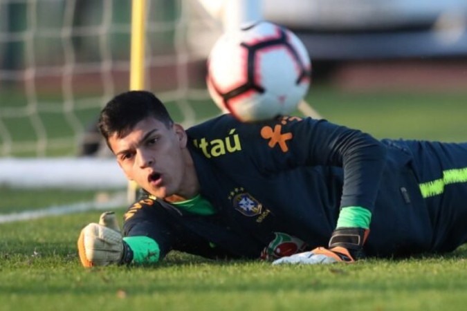 Santos sondou Marcelo Grohe, mas não conseguiu um acerto -  (crédito: Foto: Divulgação / Grêmio FBPA)