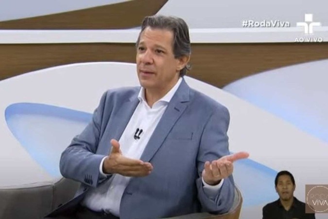 O ministro da Fazenda é o entrevistado do 'Roda Viva' desta segunda-feira (22/1) -  (crédito: Reprodução Roda Viva/Tv Cultura)