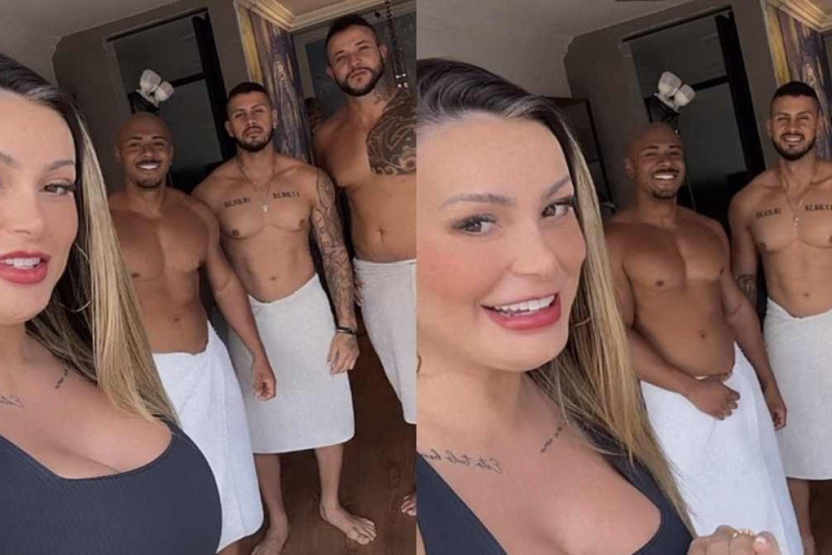 Andressa urach fudendo com tres homens