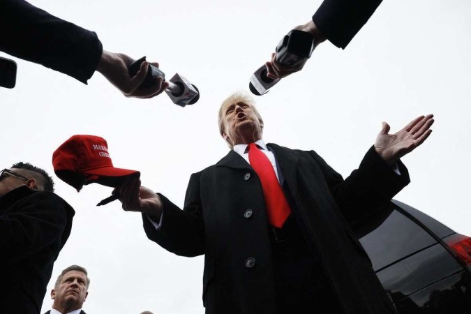 O candidato à presidência dos Estados Unidos Donald Trump fez promessas caso consiga se estabelecer no cargo novamente. -  (crédito: Chip Somodevilla/Getty Images/AFP)