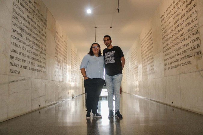 Lucas Araújo e Katiane Santos curtiram o Museu da Cidade