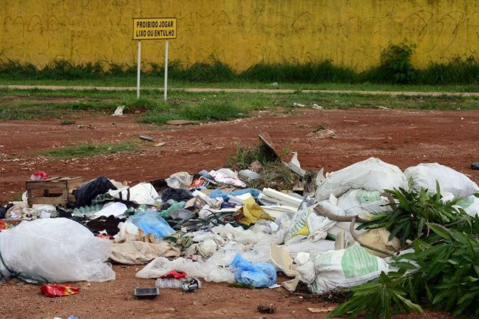 A DF Legal vai fiscalizar se lixo e entulho estão sendo descartados em locais adequados -  (crédito:  Marcelo Ferreira/CB/D.A Press)