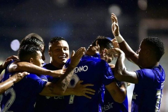 Dinenno marcou seu primeiro gol com a camisa do Cruzeiro - Foto: Staff Images / Cruzeiro -  (crédito: Foto: Staff Images / Cruzeiro)