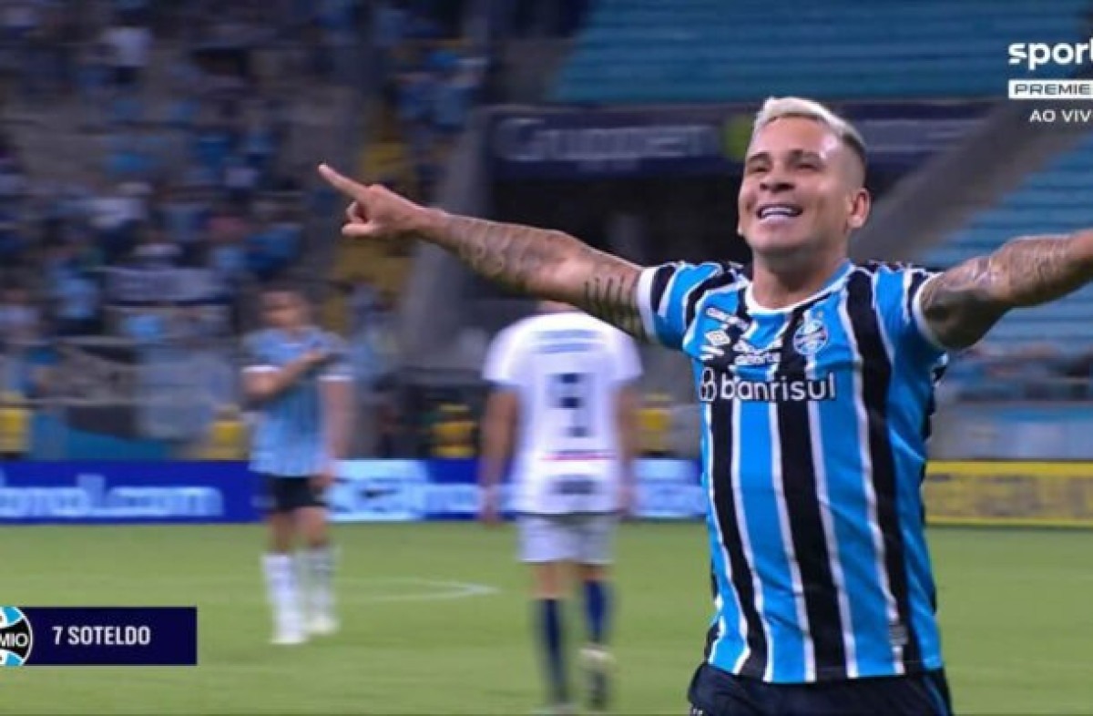Soteldo brilha e Grêmio goleia o São José na Arena