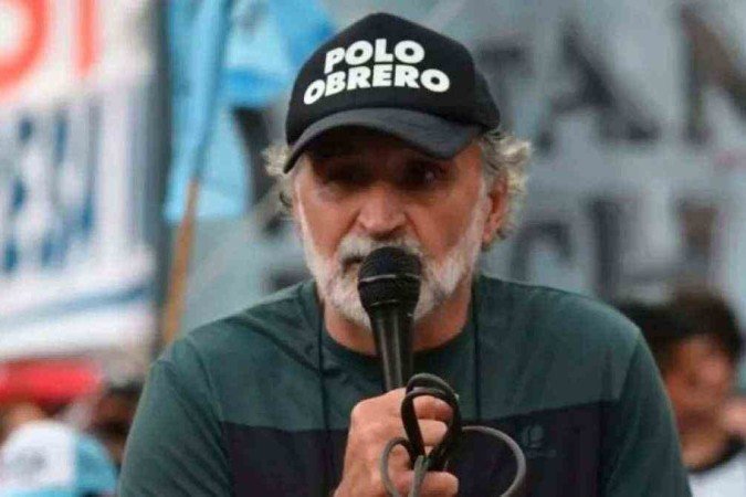 Eduardo Belliboni, líder do movimento Polo Obrero, na Argentina 