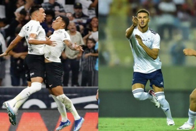 Corinthians e Cruzeiro - (crédito: Foto: Rodrigo Gazzanel/Agência Corinthians e Staff Images / Cruzeiro) Corinthians e Cruzeiro - (crédito: Foto: Rodrigo Gazzanel/Agência Corinthians e Staff Images / Cruzeiro)