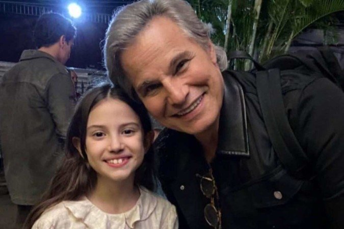 Maria Volpe e Edson Celulari nos bastidores - (crédito: Divulgação) Maria Volpe e Edson Celulari nos bastidores - (crédito: Divulgação)