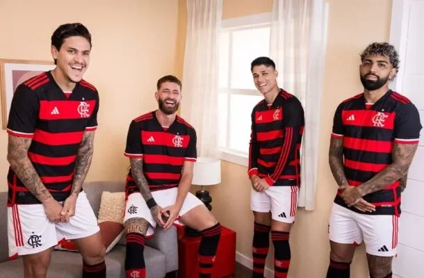 Flamengo anuncia novo uniforme para 2024 - (crédito: Foto: Divulgação / Adidas) Flamengo anuncia novo uniforme para 2024 - (crédito: Foto: Divulgação / Adidas)