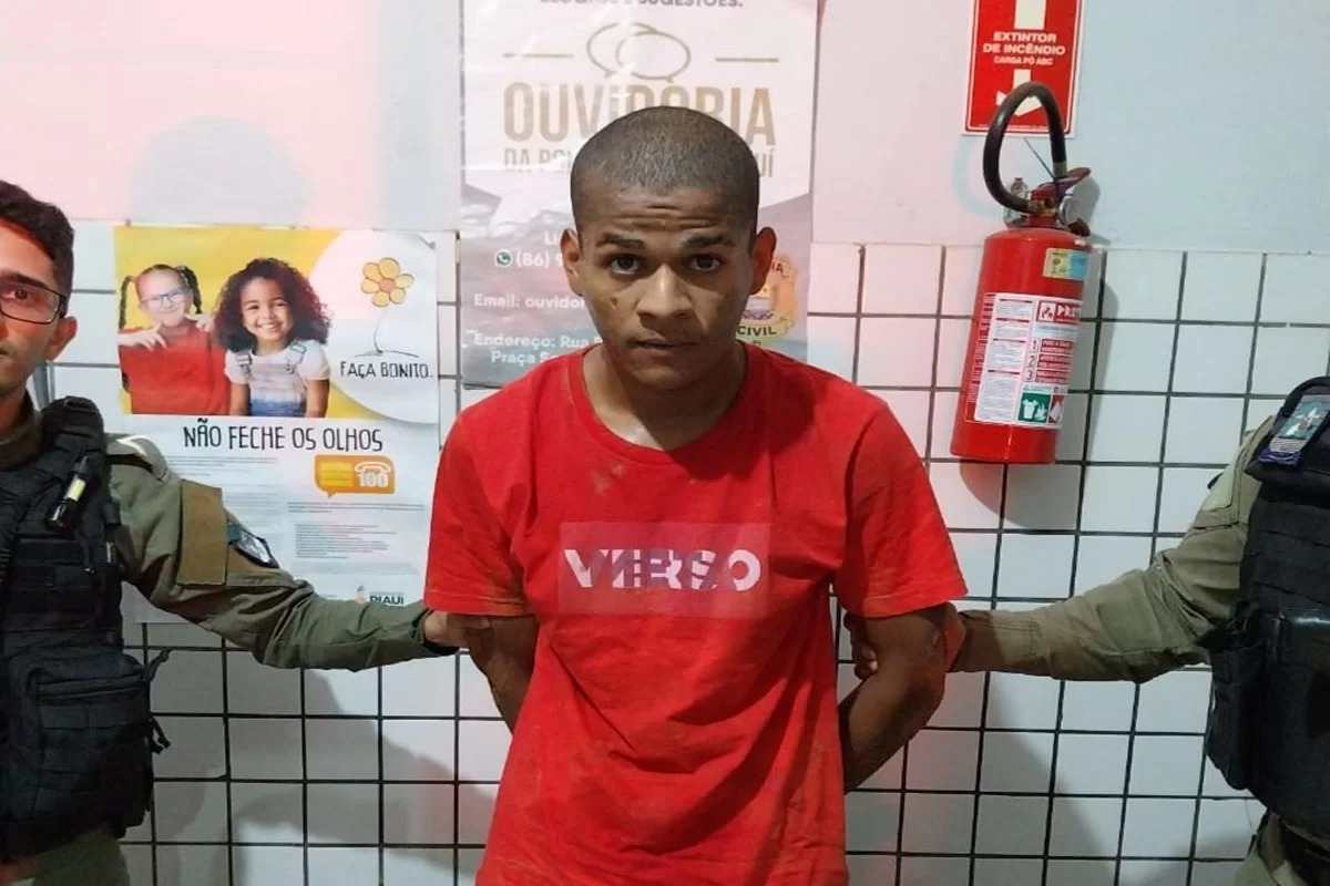 Victor Gabriel de Paula Nunes, que matou pai e mãe  -  (crédito: Divulgação/Polícia do Piauí)