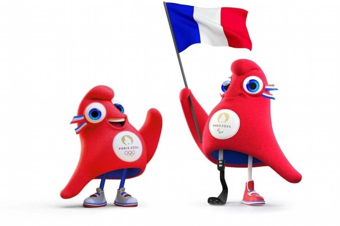 Os mascotes foram nomeados de Phryges -  (crédito: Divulgação/Paris-2024)