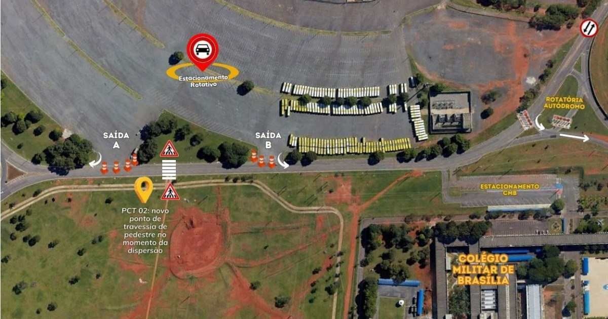 Locais assinalados para intervenção