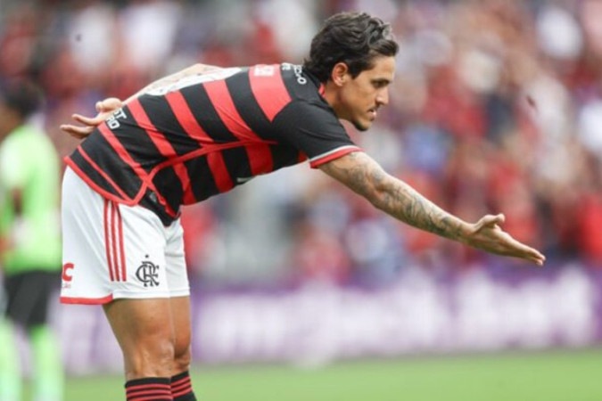 Pedro largou em vantagem na disputa com Gabigol -  (crédito: Foto: Divulgação/Flamengo)